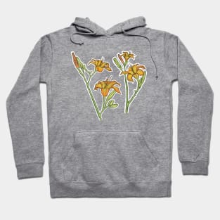 Orange Lilies Hoodie